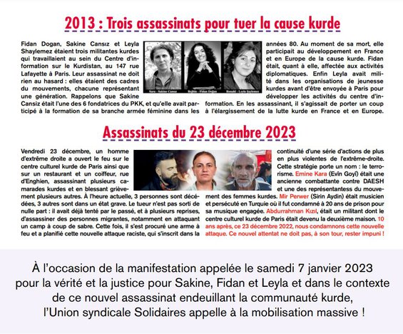 assassinat kurdes
