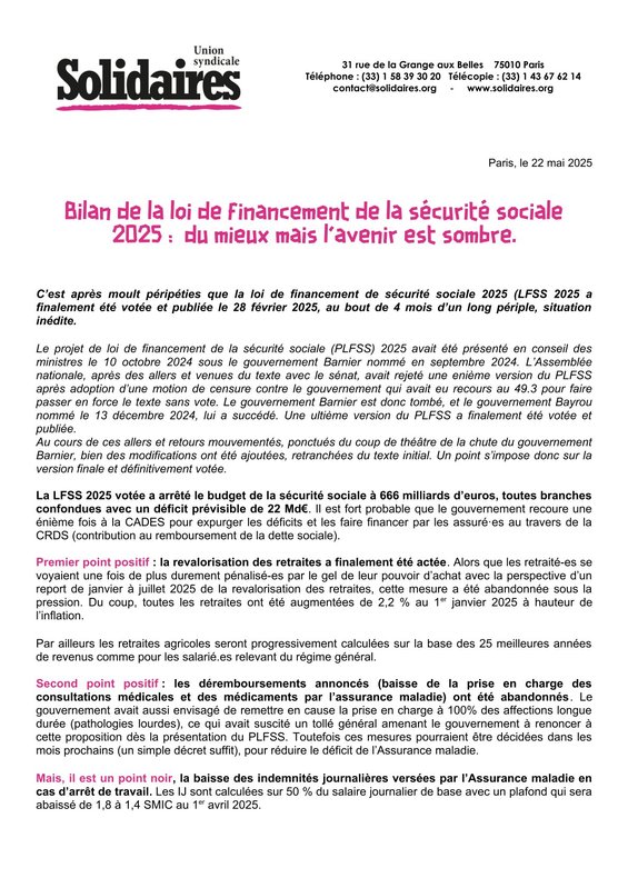 image bilan LFSS