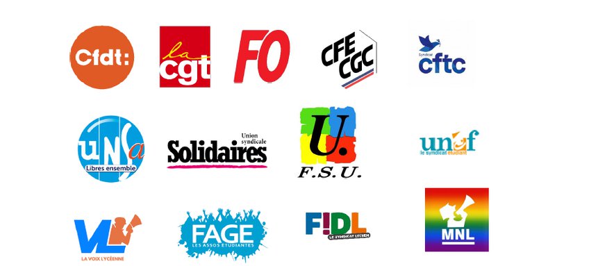 logos intersyndicale elargie